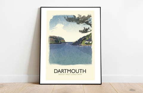 Dartmouth - South West Coast Path - 11X14inch Premium Art Print