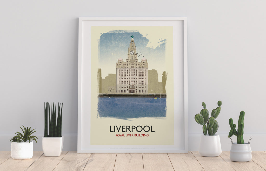 Royal Liver Building- Liverpool - 11X14inch Premium Art Print