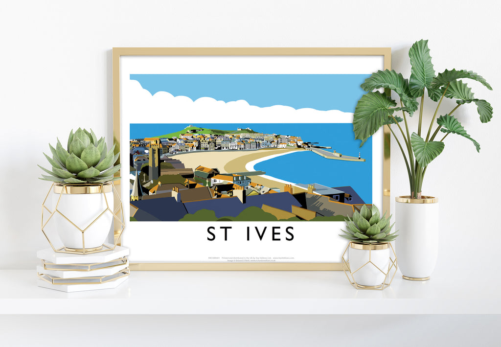 St Ives By Artist Richard O'Neill - 11X14inch Premium Art Print