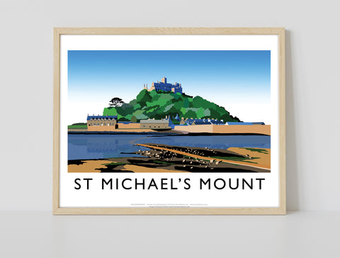 St Michael's Mount By Artist Richard O'Neill - Art Print