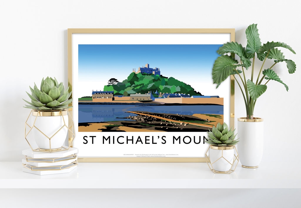 St Michael's Mount By Artist Richard O'Neill - Art Print