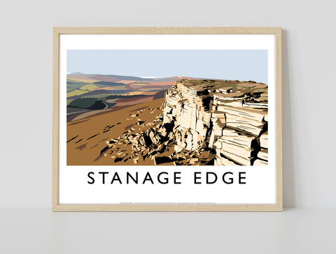 Stanage Edge By Artist Richard O'Neill - Premium Art Print