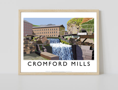 Cromford Mills By Artist Richard O'Neill - 11X14inch Premium Art Print