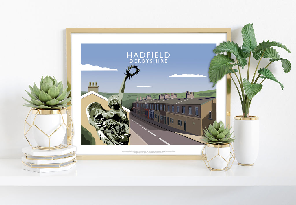 Hadfield, Derbyshire By Artist Richard O'Neill - Art Print