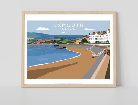 Exmouth, Devon By Artist Richard O'Neill - 11X14inch Premium Art Print