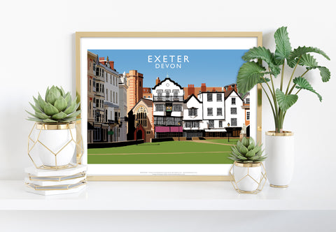 Exeter, Devon By Artist Richard O'Neill - Premium Art Print