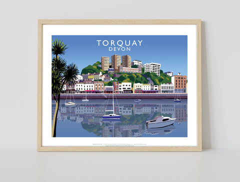 Torquay, Devon By Artist Richard O'Neill - 11X14inch Premium Art Print