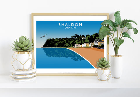 Shaldon, Devon By Artist Richard O'Neill - 11X14inch Premium Art Print