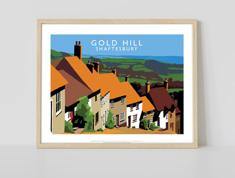 Gold Hill, Shaftesbury By Artist Richard O'Neill Art Print