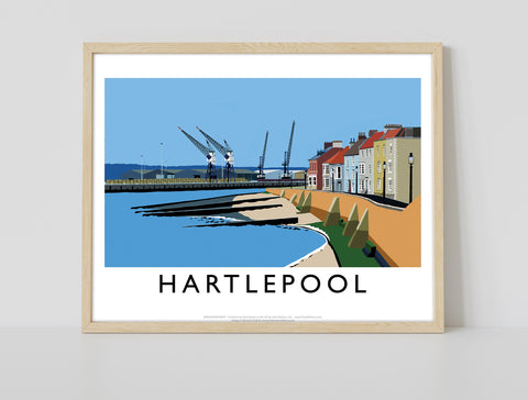 Hartlepool By Artist Richard O'Neill - Premium Art Print
