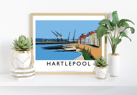 Hartlepool By Artist Richard O'Neill - Premium Art Print