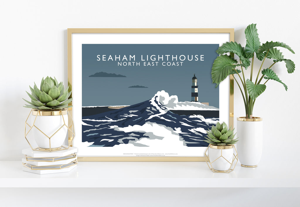 Seaham Lighthouse, North East Coast - Art Print