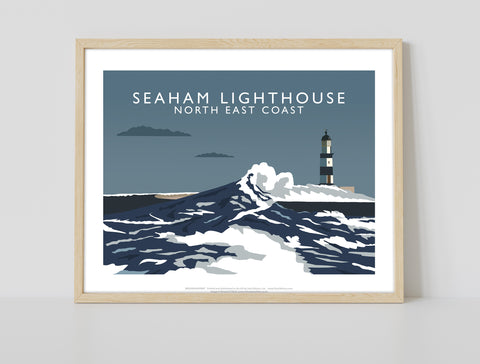Seaham Lighthouse, North East Coast - Art Print