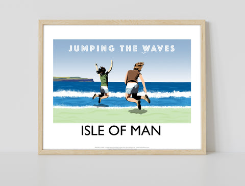 Jumping The Waves, Isle Of Man - Richard O'Neill Art Print
