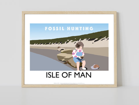 Fossil Hunting, Isle Of Man - Richard O'Neill Art Print