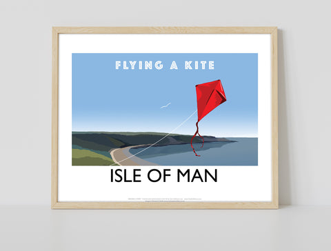 Flying A Kite, Isle Of Man - Richard O'Neill Art Print