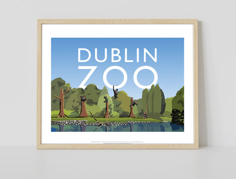 Dublin Zoo By Artist Richard O'Neill - Premium Art Print