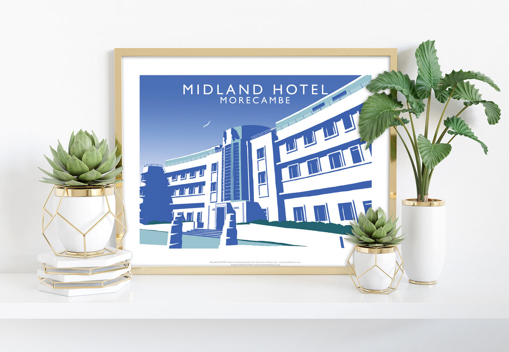 Midland Hotel, Morecambe By Artist Richard O'Neill Art Print