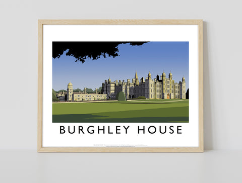 Burghley House By Artist Richard O'Neill - 11X14inch Premium Art Print