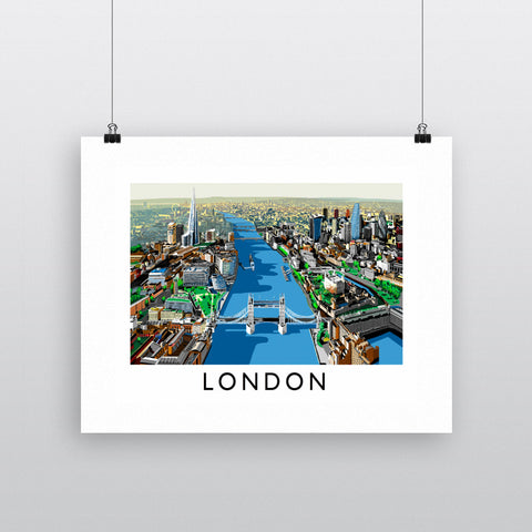 The River Thames, London 11x14 Print