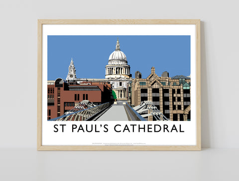 St Pauls Cathedral By Artist Richard O'Neill - Art Print