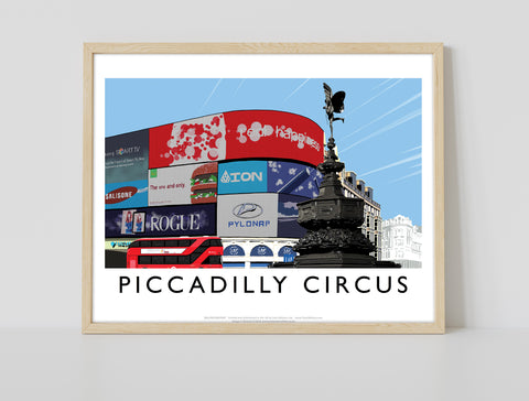 Piccadily Circus By Artist Richard O'Neill - Art Print