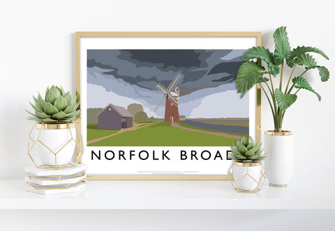 Norfolk Broads By Artist Richard O'Neill - 11X14inch Premium Art Print