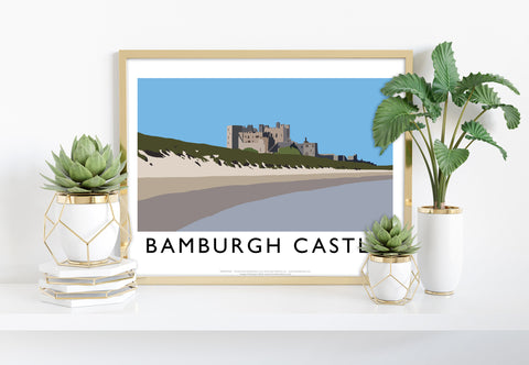 Bamburgh Castle By Artist Richard O'Neill - Art Print