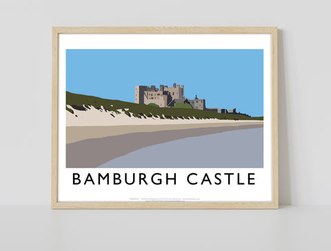 Bamburgh Castle By Artist Richard O'Neill - Art Print