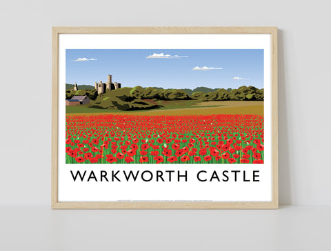 Warkworth Castle By Artist Richard O'Neill - Art Print