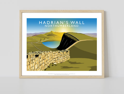 Hadrians Wall By Artist Richard O'Neill - Premium Art Print