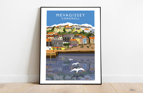 Mevagissey- Cornwall - 11X14inch Premium Art Print