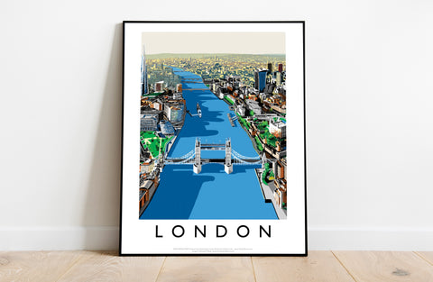 River Thames, London - 11X14inch Premium Art Print