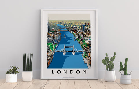 River Thames, London - 11X14inch Premium Art Print