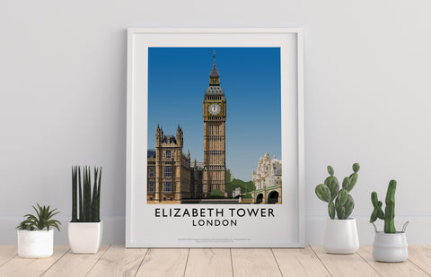 Elizabeth Tower, London - 11X14inch Premium Art Print