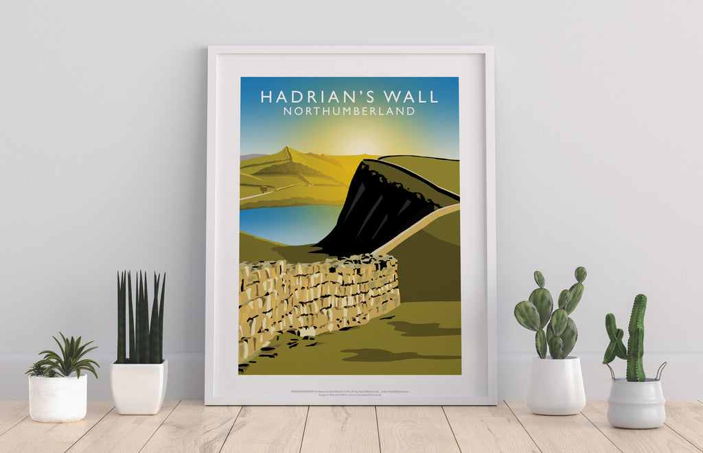 Hadrians Wall, Northumberland - 11X14inch Premium Art Print