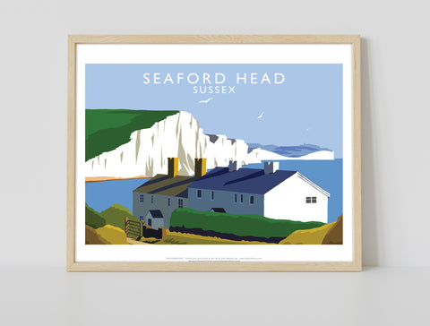 Seaford Head By Artist Richard O'Neill - Premium Art Print