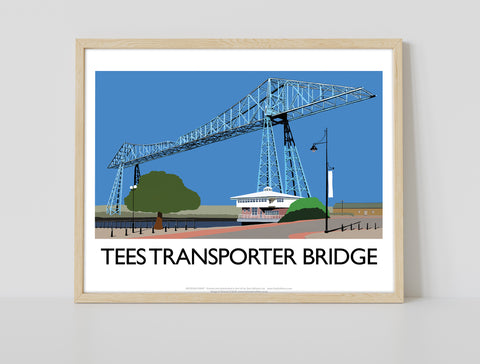 Tees Transporter Bridge By Artist Richard O'Neill Art Print