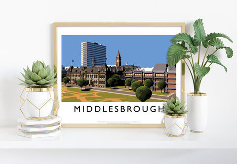 Middlesbrough, Teesside By Artist Richard O'Neill Art Print