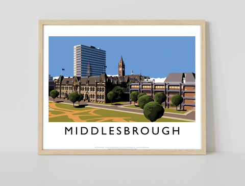 Middlesbrough, Teesside By Artist Richard O'Neill Art Print