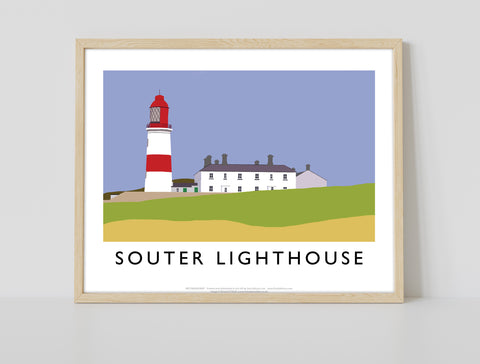 Souter Lighthouse By Artist Richard O'Neill - Art Print
