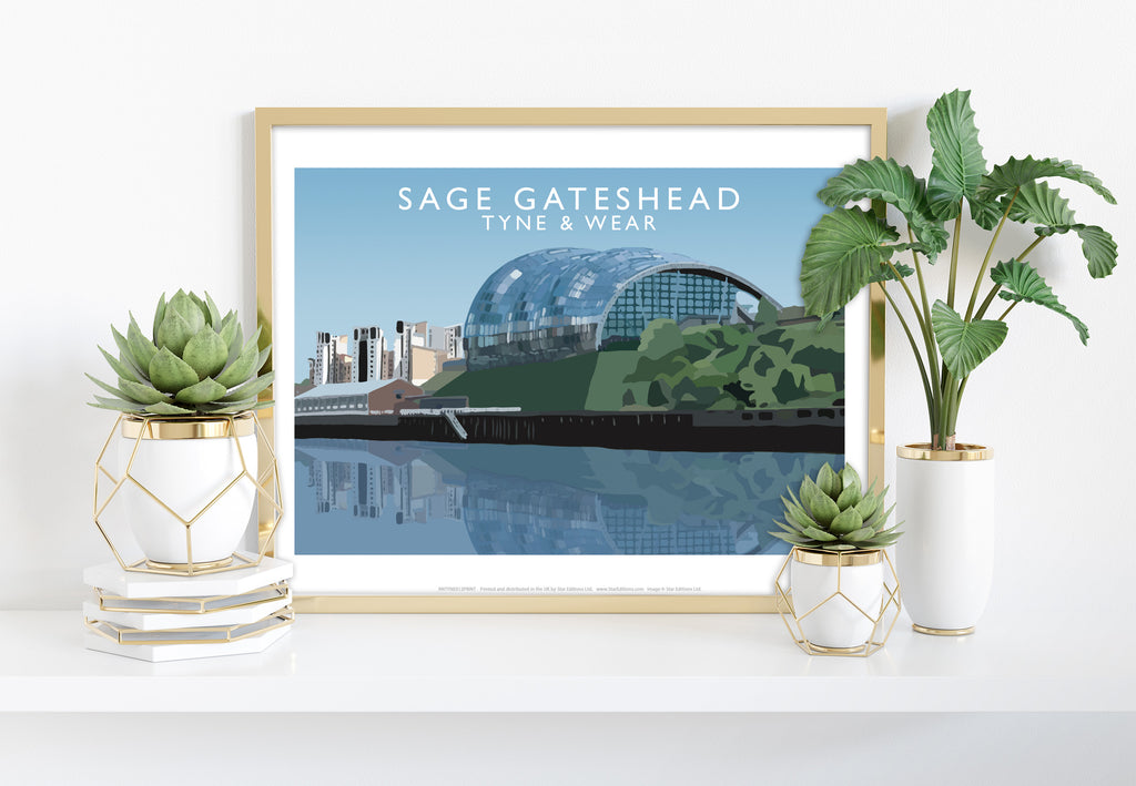 Sage Gateshead By Artist Richard O'Neill - 11X14inch Premium Art Print