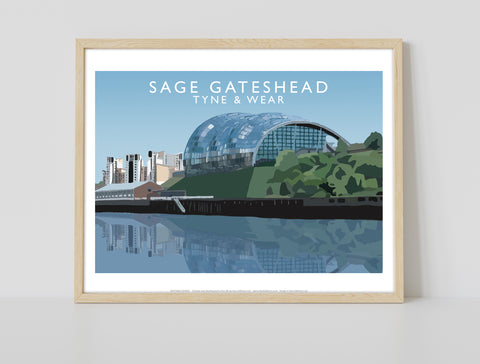 Sage Gateshead By Artist Richard O'Neill - 11X14inch Premium Art Print