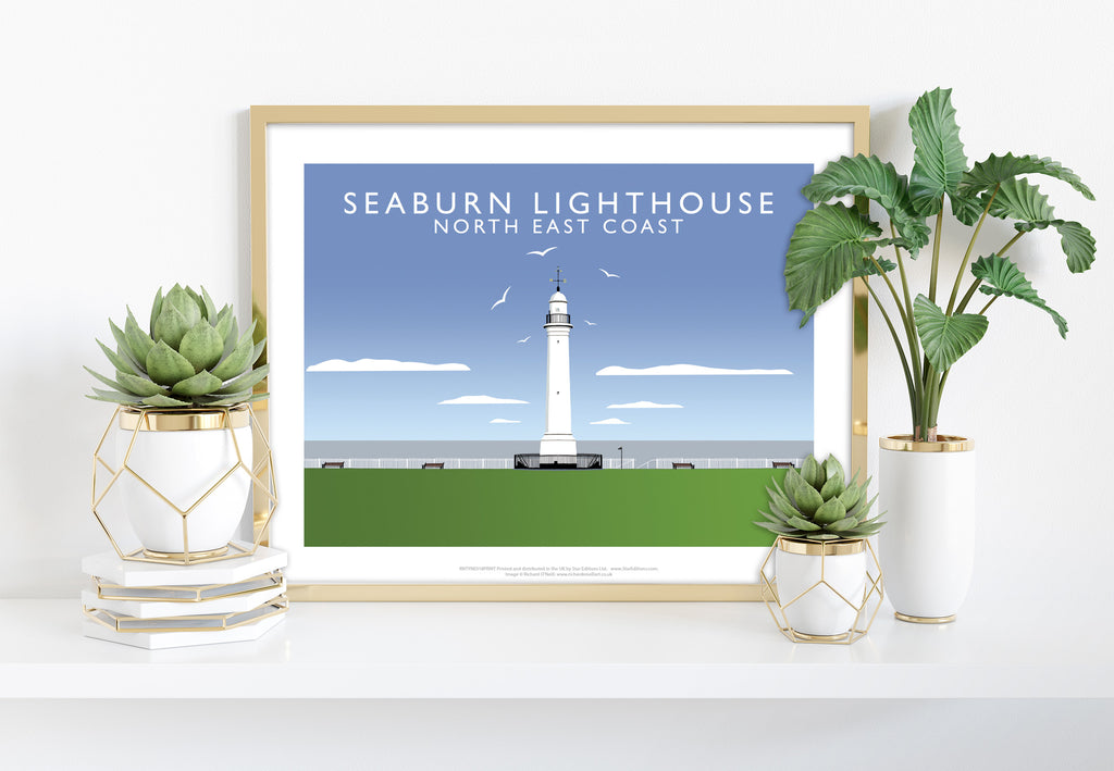 Seaburn Lighthouse By Artist Richard O'Neill - Art Print