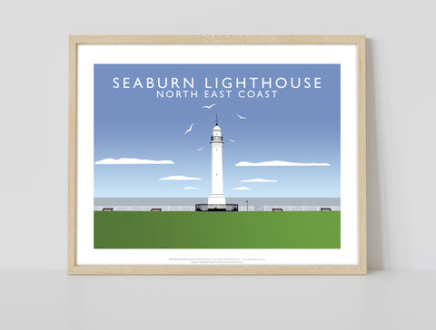 Seaburn Lighthouse By Artist Richard O'Neill - Art Print