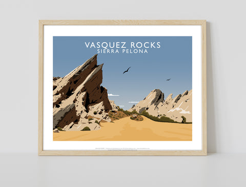 Vasquez Rocks By Artist Richard O'Neill - Premium Art Print