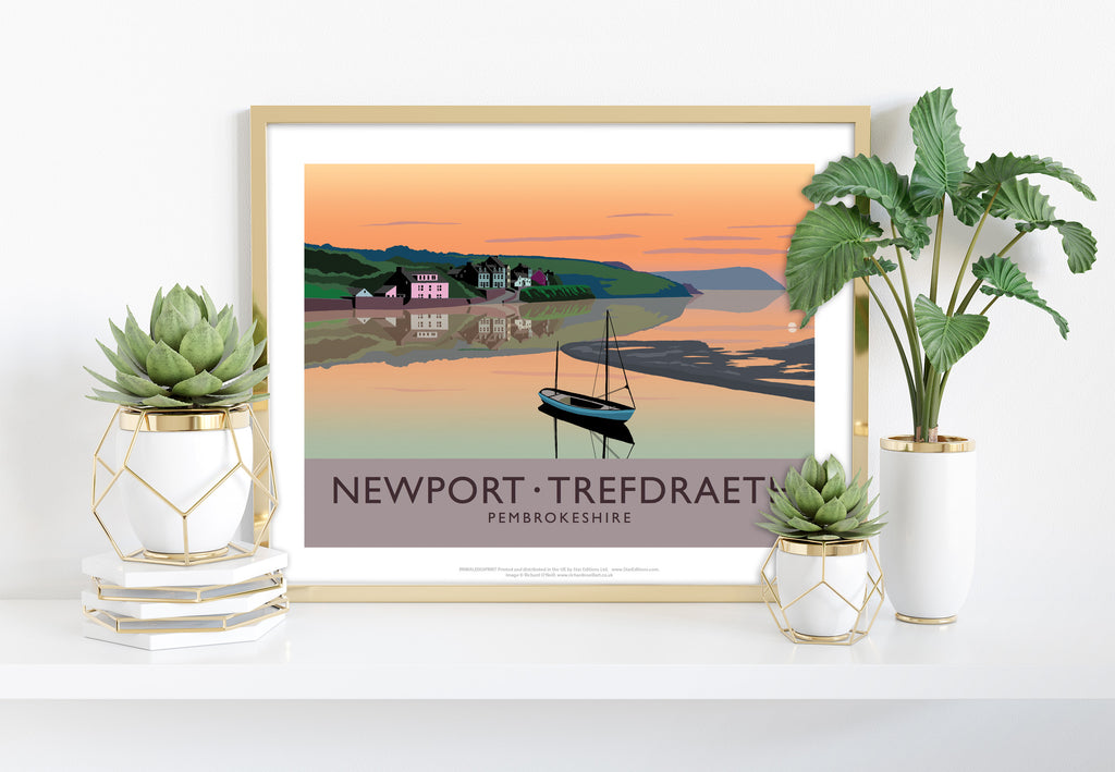 Newport- Trefdraeth By Artist Richard O'Neill - Art Print