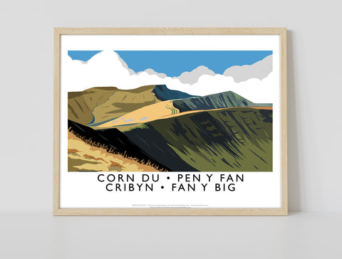 Corn Du Pen Y Fan Cribyn Fan Y Big - Art Print