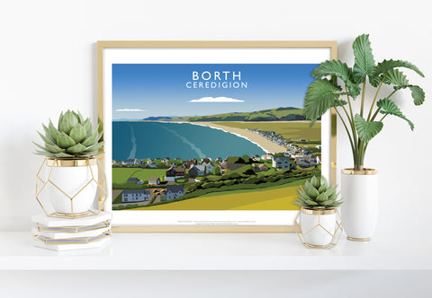 Borth By Artist Richard O'Neill - 11X14inch Premium Art Print