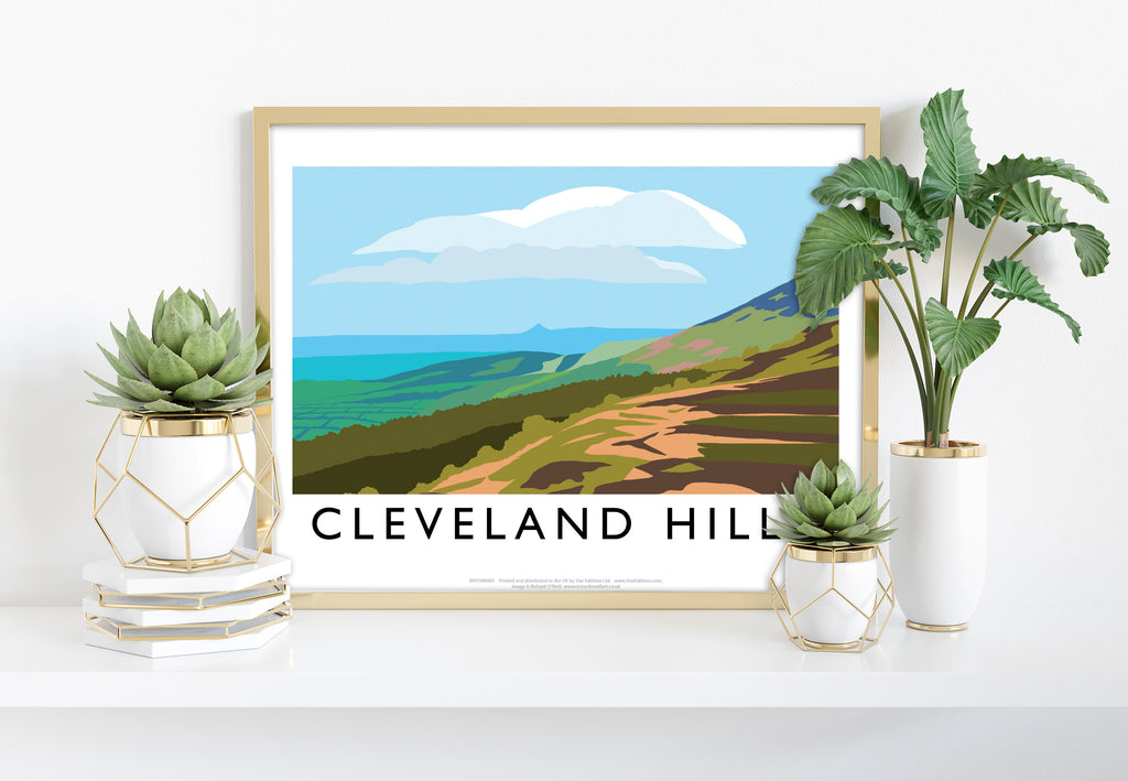Cleveland Hills By Artist Richard O'Neill - Art Print